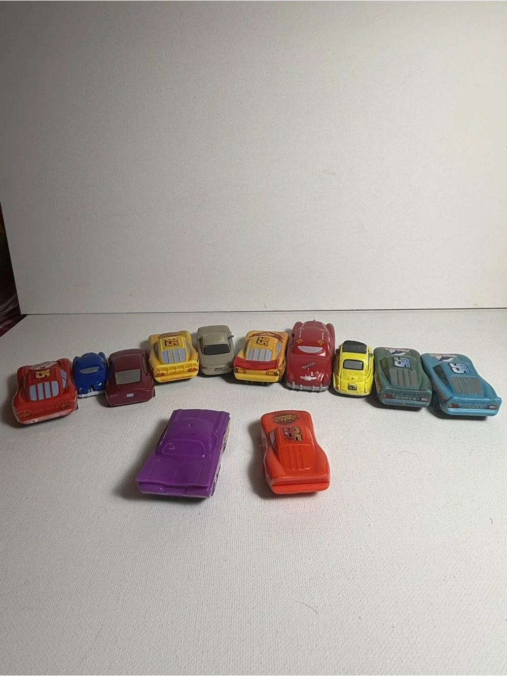Assorted Vintage Cars Toy Lot - Lightning McQueen and Others